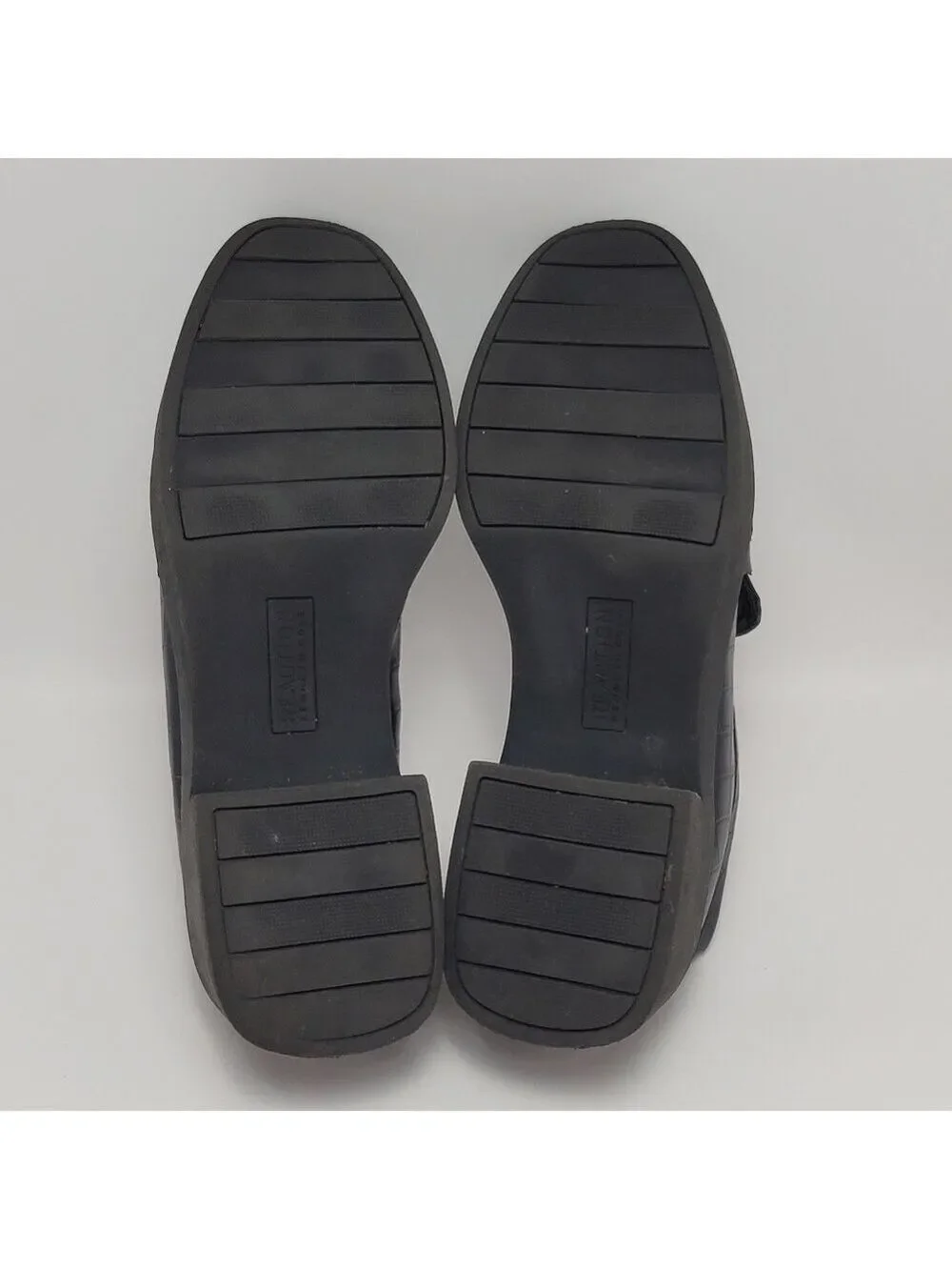 Reaction Kenneth Cole Sienna Lug Black Loafers Shoes With Chain Size 9